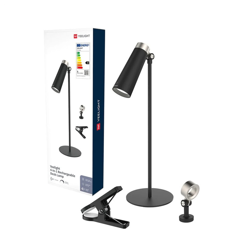 Yeelight 4-in-1 Rechargeable Desk Lamp - Black - إضاءة